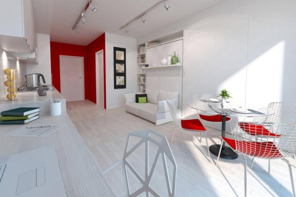 The show apartment at the Balance "micro-suites" development in the satellite city of Surrey, British Columbia. Photo: SCMP Pictures