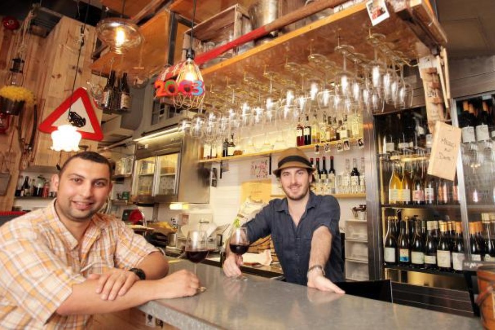 La Cabane founder Karim Hadjadj (left) and manager Alban de Grully