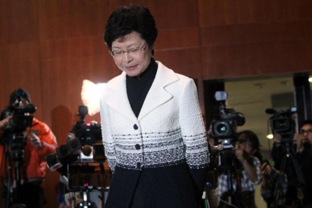 Chief Secretary Carrie Lam Cheng Yuet-ngor. Photo: David Wong
