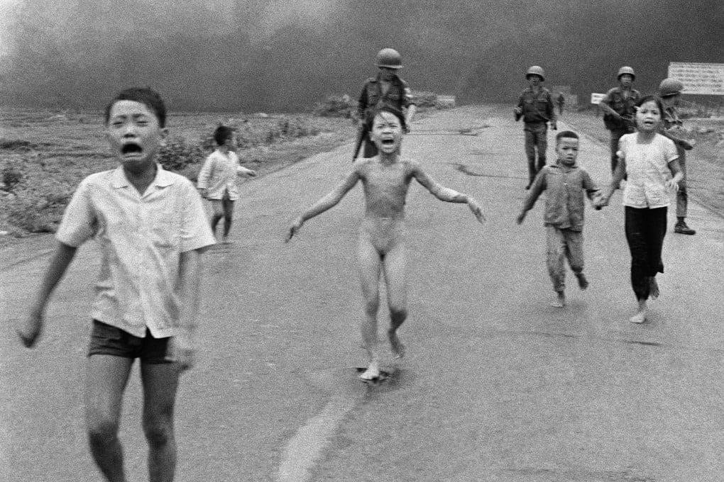 The iconic image of nine-year-old Phan Thi Kim Phuc taken during the Vietnam war in 1972 sums up the horror of a napalm strike. Photo: AP