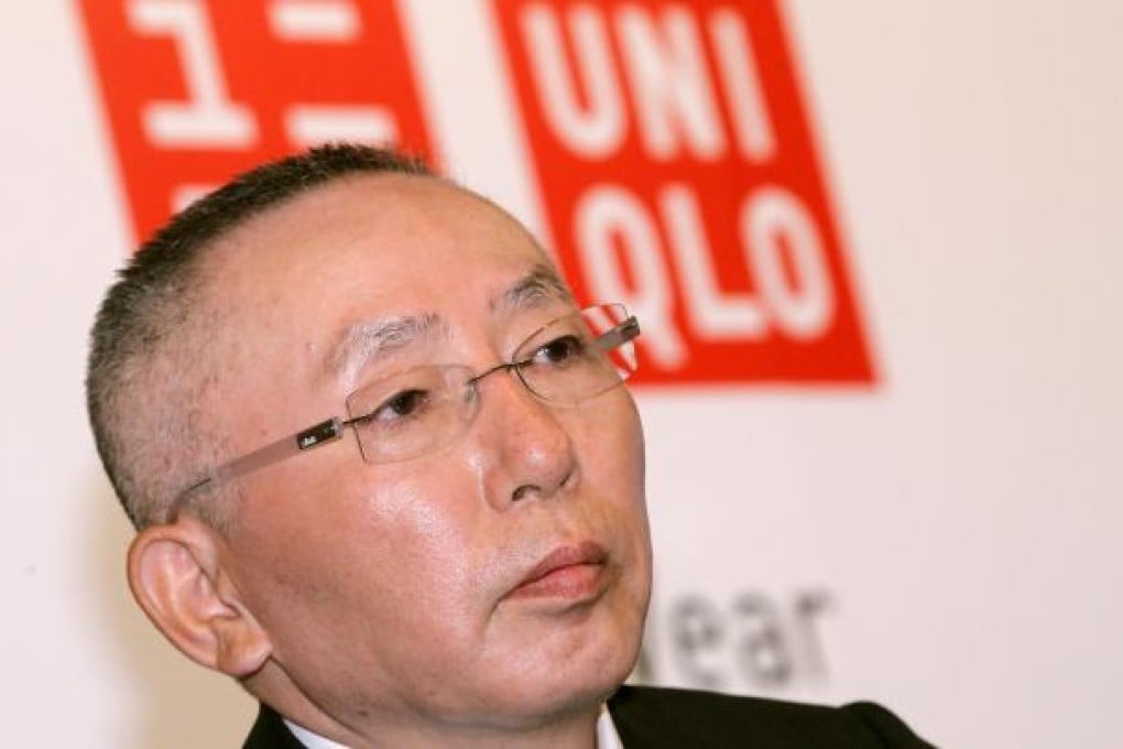 Uniqlo chief executive Tadashi Yanai says he wants the company to be the world's biggest clothing brand by 2020. Photo: Edward Wong