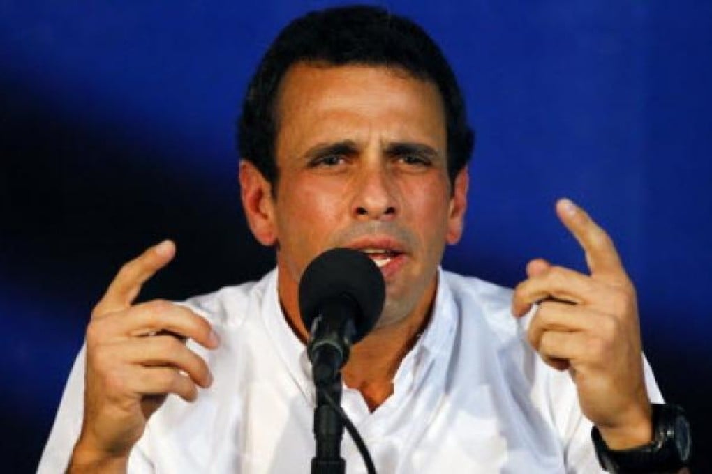 Venezuela's opposition leader Henrique Capriles. Photo: Reuters