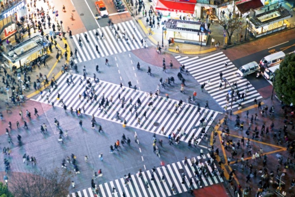 The pedestrian crossing at Shibuya. Photos: Corbis, Eurasia Press