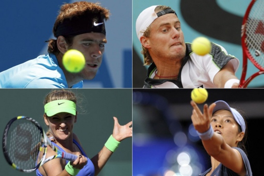 Juan Martin del Potro, Lleyton Hewitt, Victoria Azarenka and Li Na have already been lined up for next year. Photos: Reuters, AP, AFP
