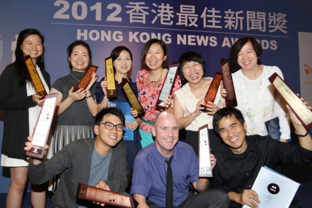 Winners (clockwise from top left) Hedy Bok, Charlotte So, Minnie Chan, Denise Tsang, Sandy Li, Peggy Sito, Cheng Kok-yin, Niall Fraser and Sam Tsang. Photo: Dickson Lee