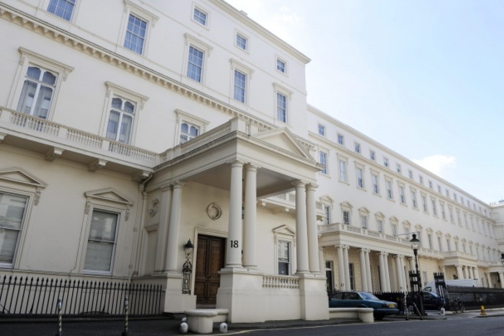 A general view of 18 Carlton House Terrace in St James's, in London. Photo: EPA