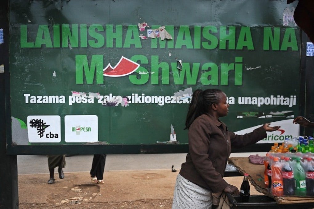-Shwari allows subscribers of Kenya’s biggest mobile network, Safaricom, to operate savings accounts, earn interest on deposits, and borrow money using their mobile phones. Photo: AFP