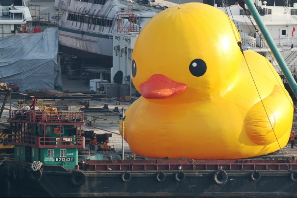 'Rubber Duck' by Dutch artist Florentijn Hofman. Photo: Dickson Lee
