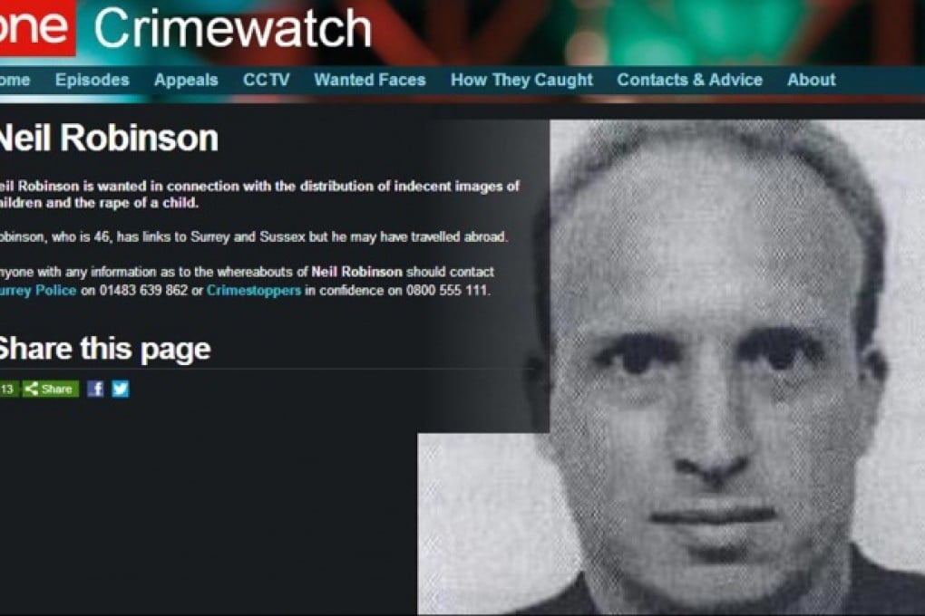 Neil Robinson on a wanted site