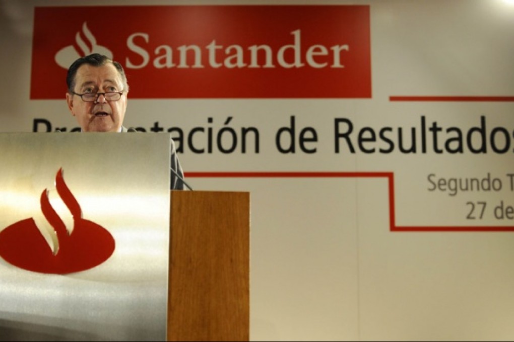 Alfredo Saenz, Chief Executive Officer of Spanish bank Banco Santander. Photo: AFP