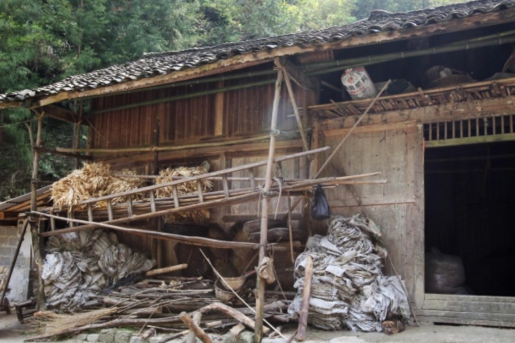 Long Yongquan's family home at Qingbao village, an impoverished region in the southwest of Hubei province. Photo: Simon Song