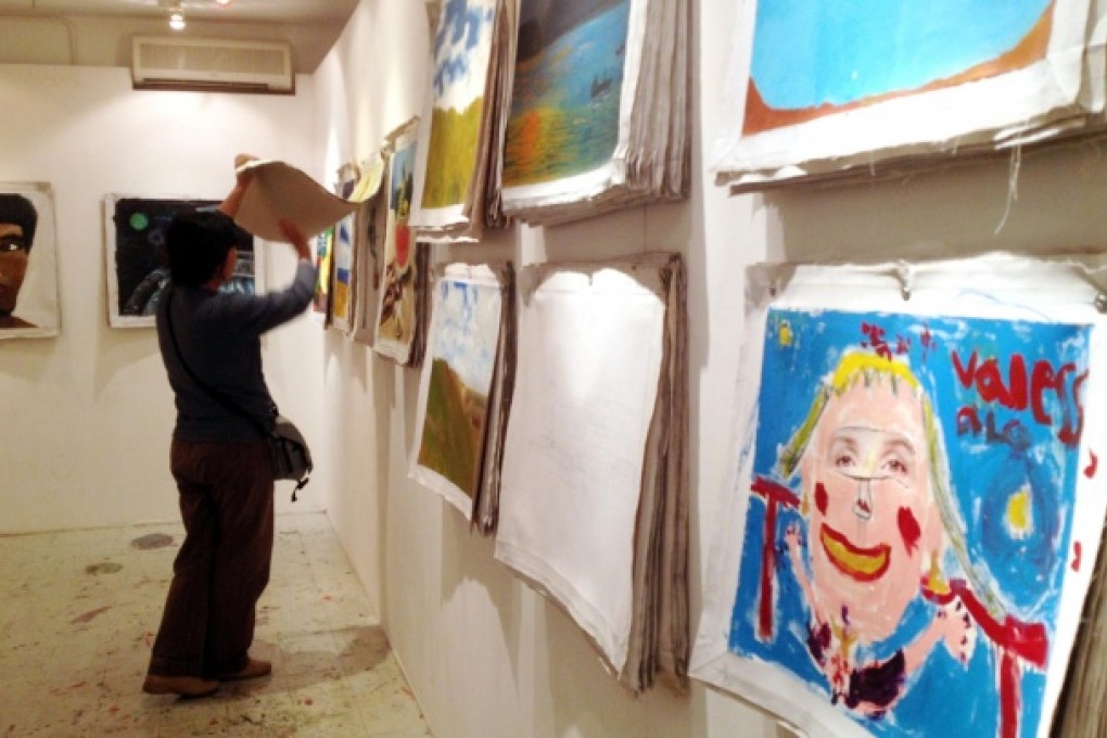 Some of the show's discarded artworks that serve as social commentary.