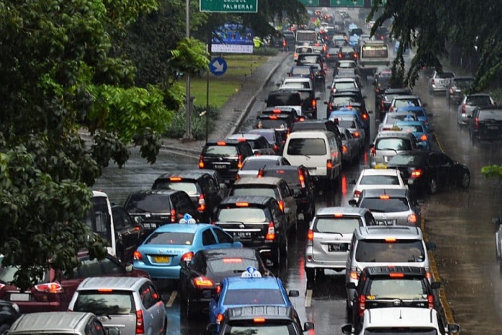Traffic jams cause annual losses of US$1.8 billion in Jakarta, official figures show. Photo: AFP