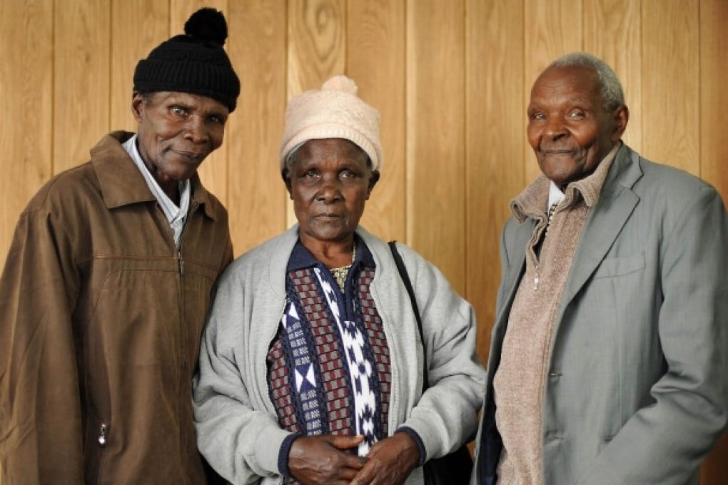 The three Kenyan defendants suing the UK Government.