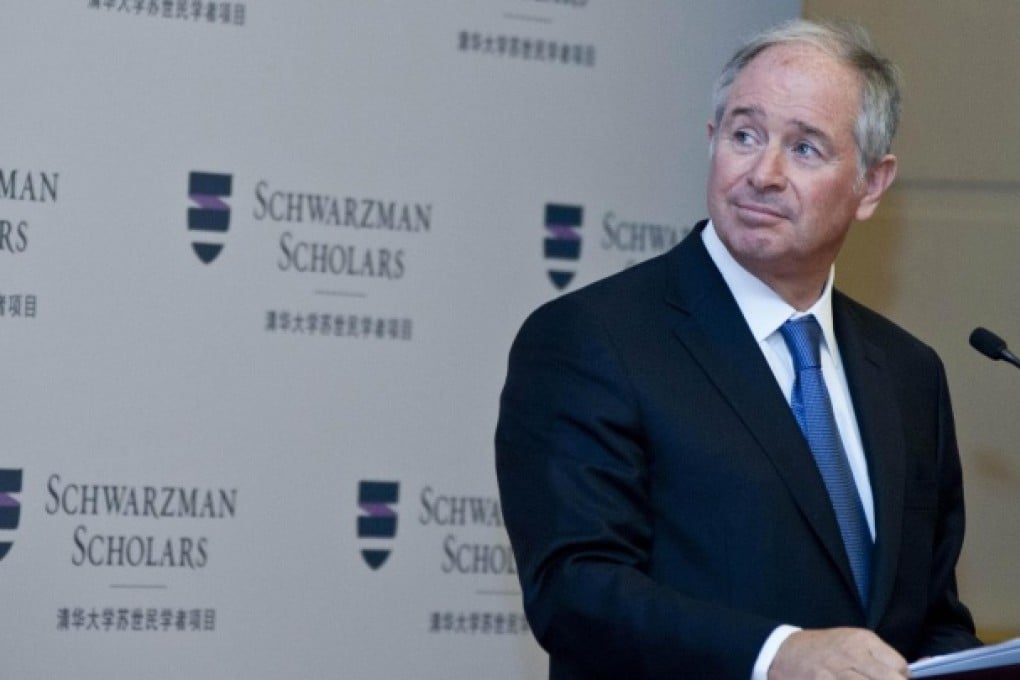 Stephen Schwarzman, behind the largest international charitable effort in China's history. Photo: Reuters