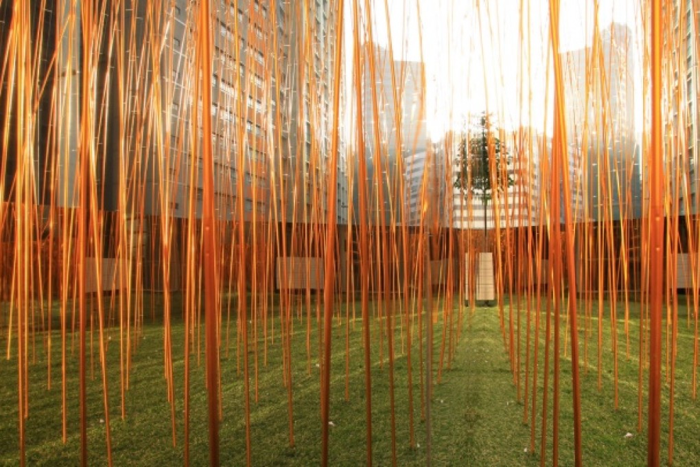 Industrial Forest at Spring Workshop is an interactive installation that has already stimulated commentary. Photo: ESKYIU