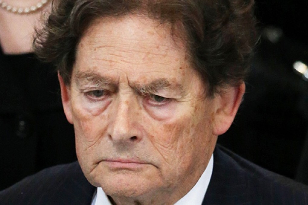 Former Conservative cabinet minister Nigel Lawson. Photo: AFP