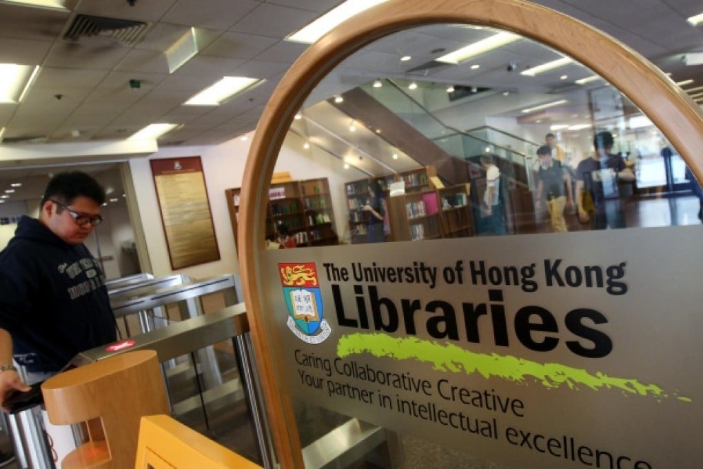 The HKU library's good international reputation may take a hit if it continues to be starved of funding, petitioners say. Photo: David Wong