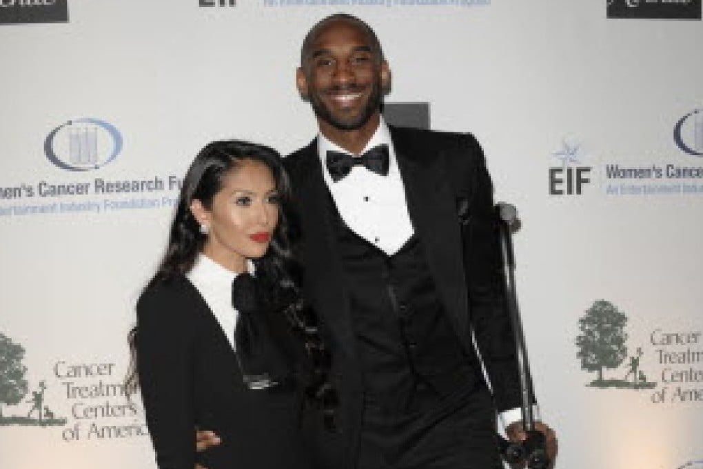 NBA player Kobe Bryan, (right) and Vanessa Bryant. Photo: AP