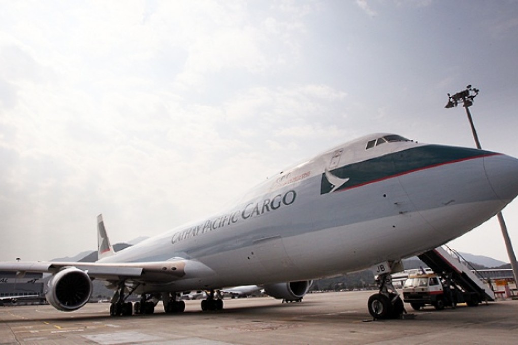 A Cathay Pacific' 747-800 at Hong Kong International Airport. Photo: Felix Wong