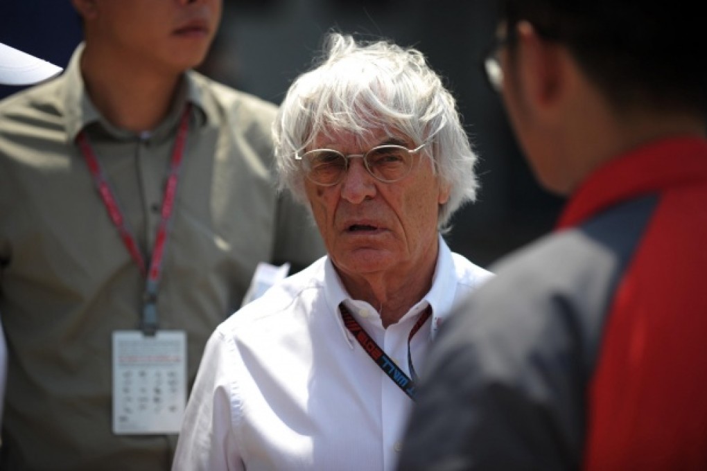 F1 chief Bernie Ecclestone