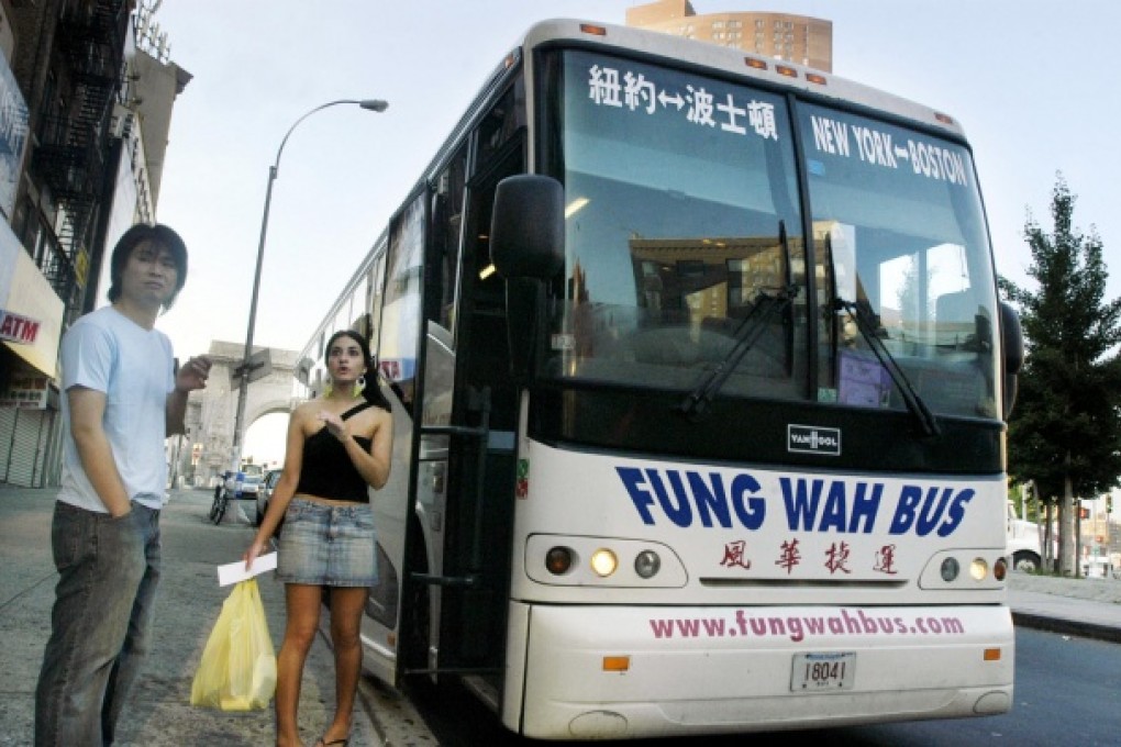 A Fung Wah bus in Chinatown, New York. Photo: Corbis