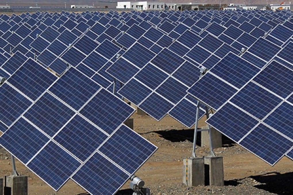 The EU executive on Wednesday proposed heavy anti-dumping tariffs of around 47 per cent on imports of Chinese solar panels. Photo: AFP