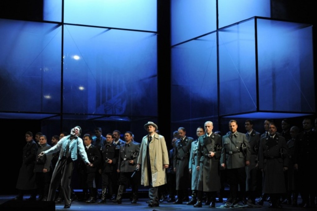 A scene from the staging of the Wagner operaTannhäuser, which shocked audiences because of its Nazi-themed scenes. Photo: AP