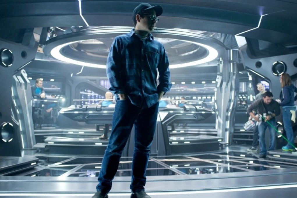 Into the future: director J.J. Abrams on the set of Star Trek Into Darkness.