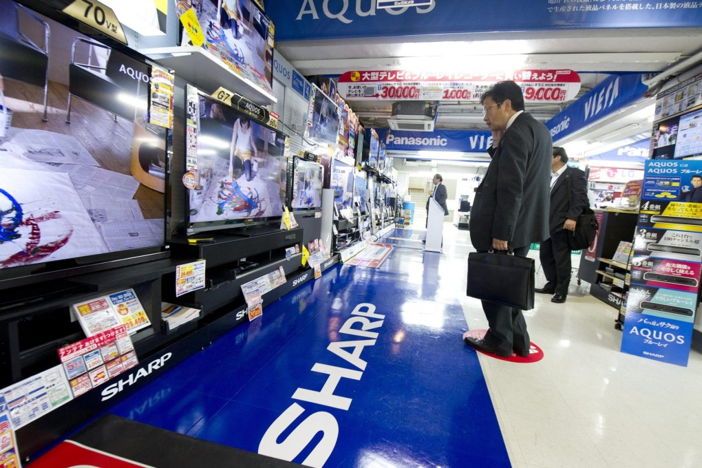 Sharp is trying to restructure its unprofitable liquid-crystal-display business before deadlines to repay debt this year.Photo: EPA