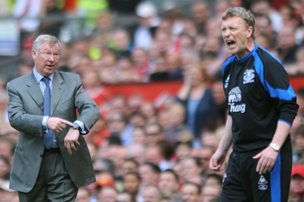 David Moyes (right) has huge shoes to fill as he replaces the irreplaceable Alex Ferguson at Old Trafford next season. Photo: AP