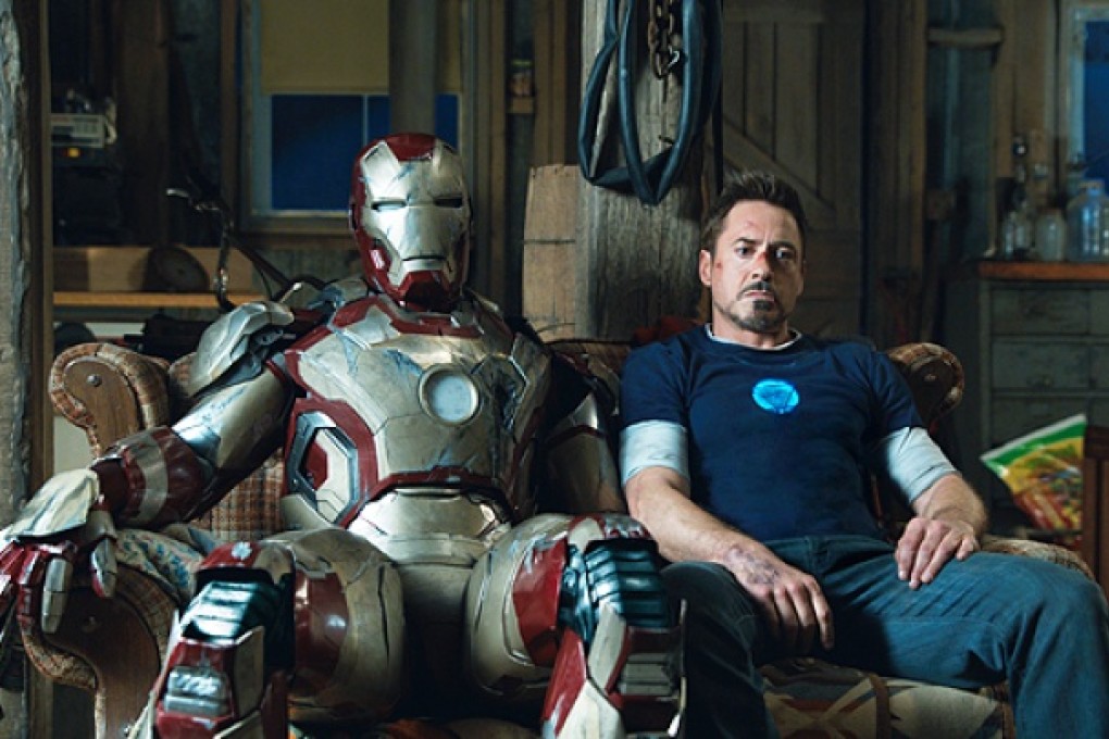Robert Downey Jr as Tony Stark in a scene from 'Iron Man 3'. Photo: AP
