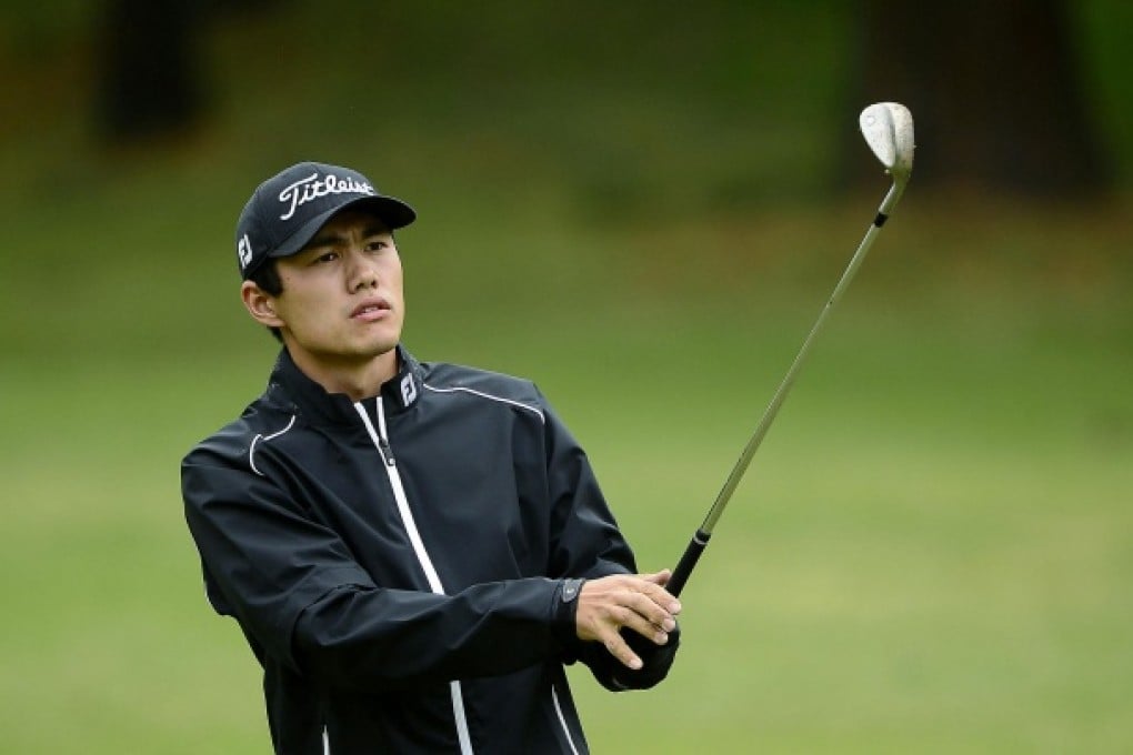New professional Wang Minghao in action at the Namseoul Country Club near Seoul.