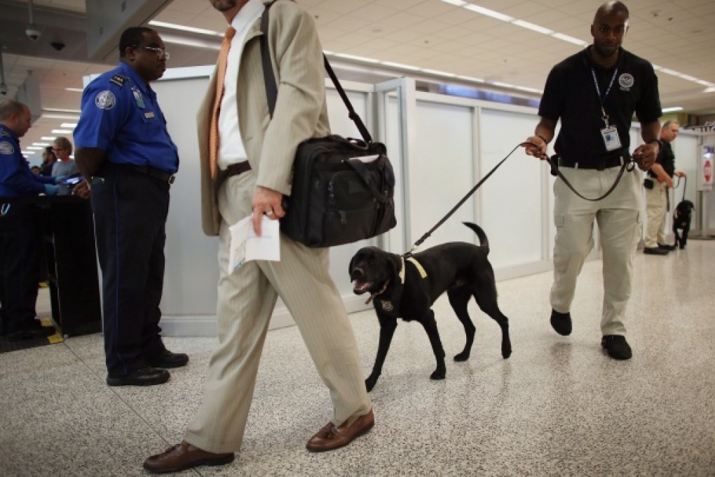 Photo shows a K9 unit at work. Photo: AFP