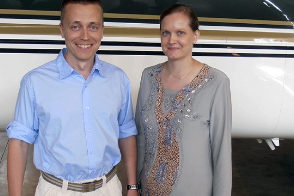 Atte Kaleva (left) and Leila Kaleva. Photo: EPA