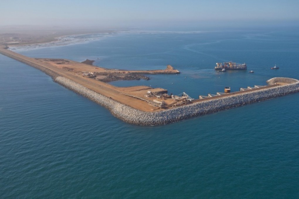 Citic Pacific's iron ore handling facilities in Western Australia. The project is three years behind schedule.