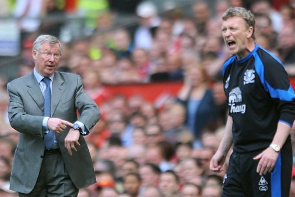 Alex Ferguson (left) and David Moyes. Photo: AP