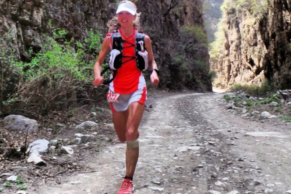 Tina Lewis on her way to winning The North Face 100 Beijing. Photo: Salomon Running