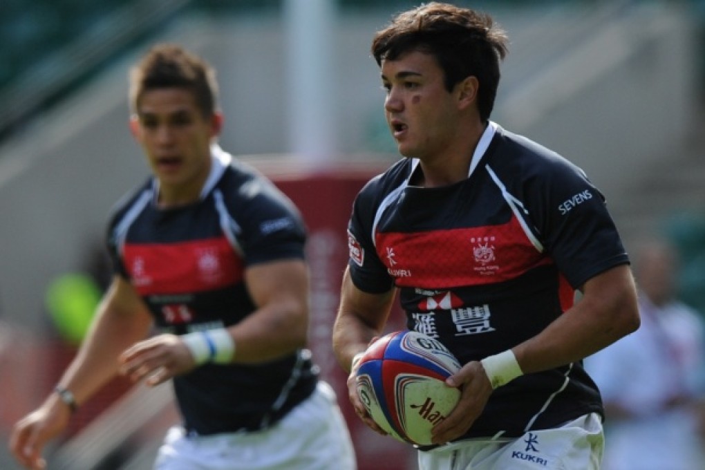 Keith Robertson tries to launch an attack against the Spanish with Anthony Haynes in support. Photos: SCMP