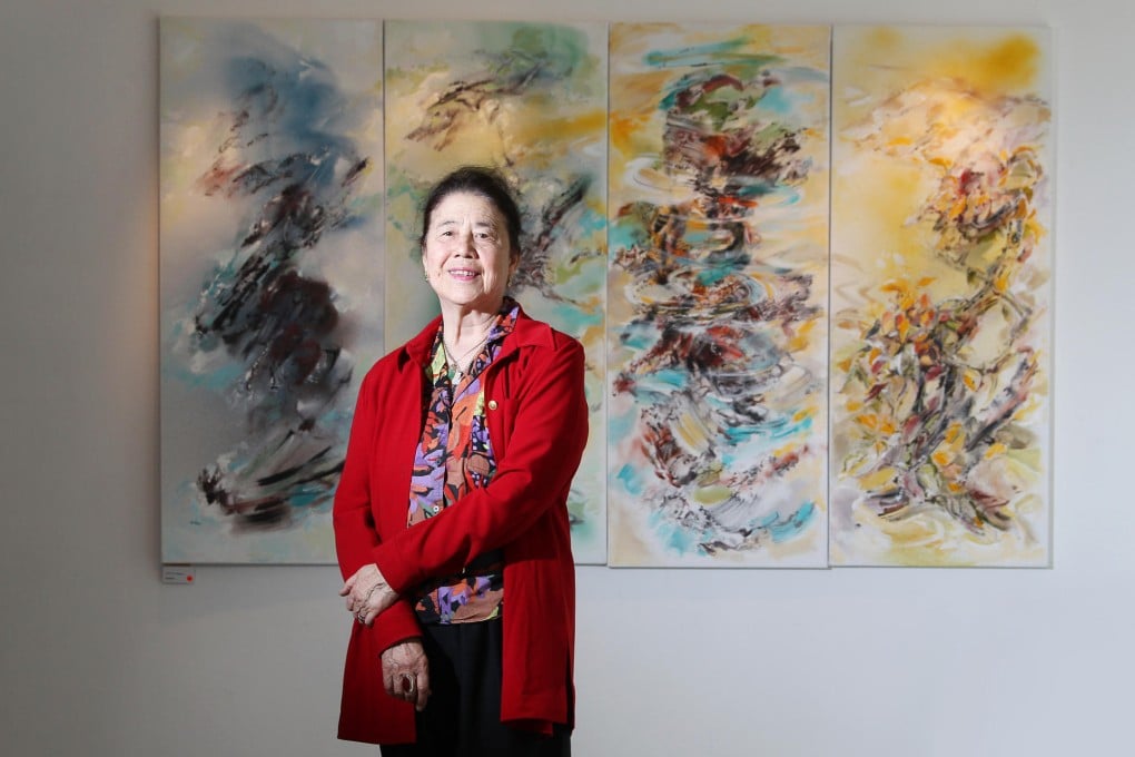 Semi-abstract painter Wendy Yeo shows her "Inspired by Travel" series at The Space Gallery in Sheung Wan. Photo: May Tse