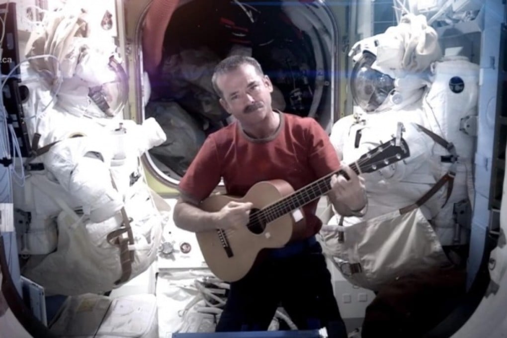 Canadian astronaut Chris Hadfield sings David Bowie's classic Space Oddity in orbit. Photo: AP