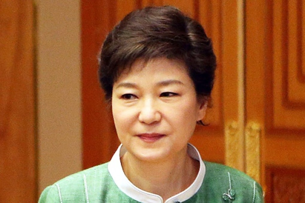 South Korean President Park Geun-hye apologised on Sunday over allegations of sexual misconduct by her now-fired spokesman, as she struggled to contain growing public outrage over the unprecedented, embarrassing incident. Photo: AFP