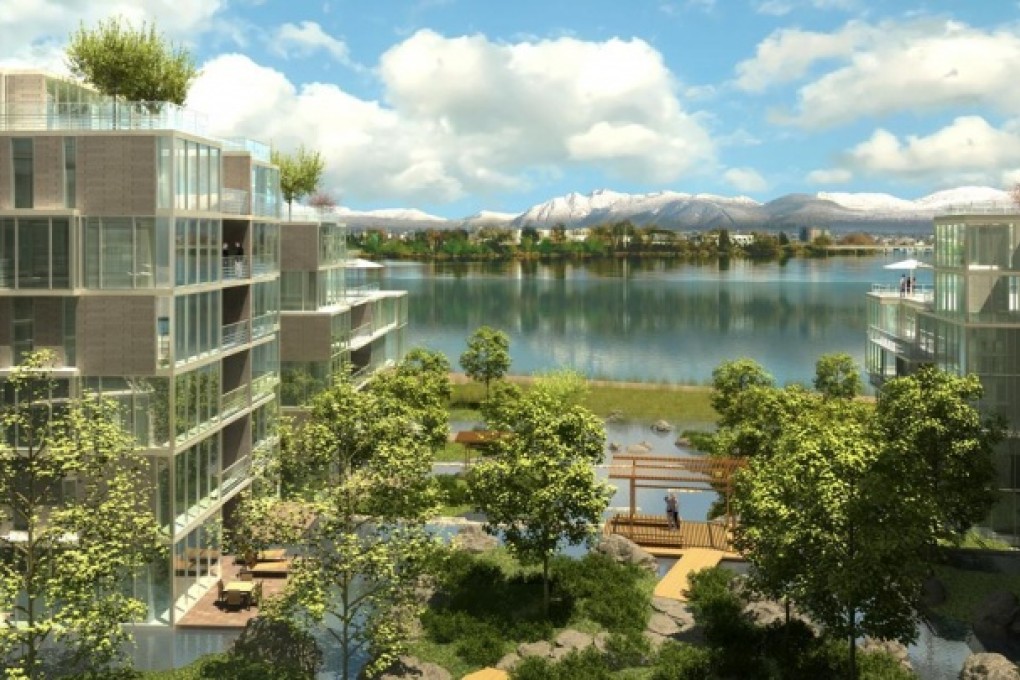 The River Green project in Richmond, Canada, lies close to Vancouver International Airport and next to the Richmond Olympic Oval.