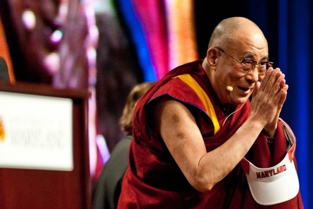 Tibetan spiritual leader the Dalai Lama on a US visit to Maryland last week. He has not returned to Tibet since fleeing in 1959. Photo: AFP