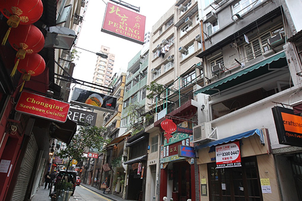 Elgin Street in Soho, which offers a variety of restaurants for foreign professionals in Hong Kong. Photo: Dickson Lee