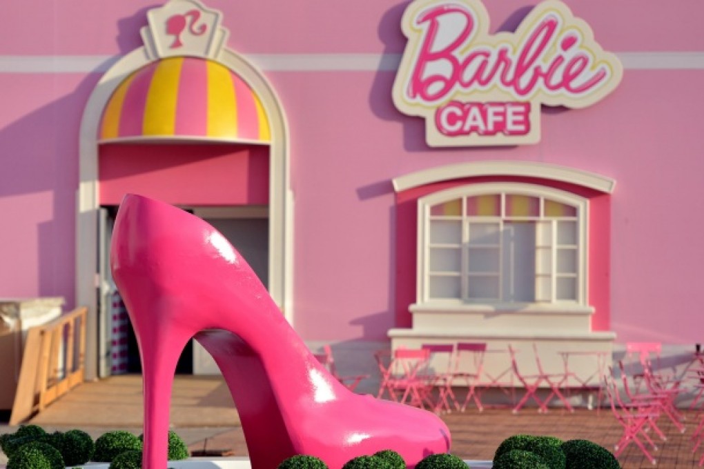 Barbie's pink life-sized home in Berlin is sexist propaganda, say protesters. Photo: AFP