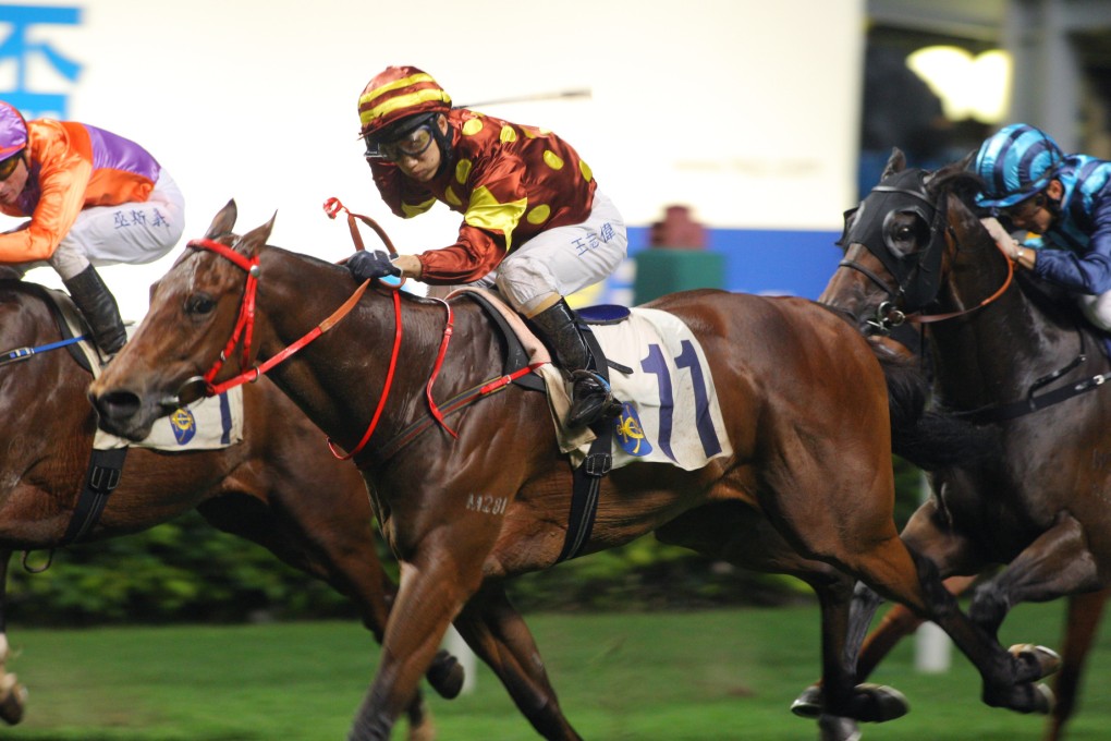 Terry Wong wins on Sea The Pearls at Happy Valley last night, but then it went all wrong. Photo:SCMP