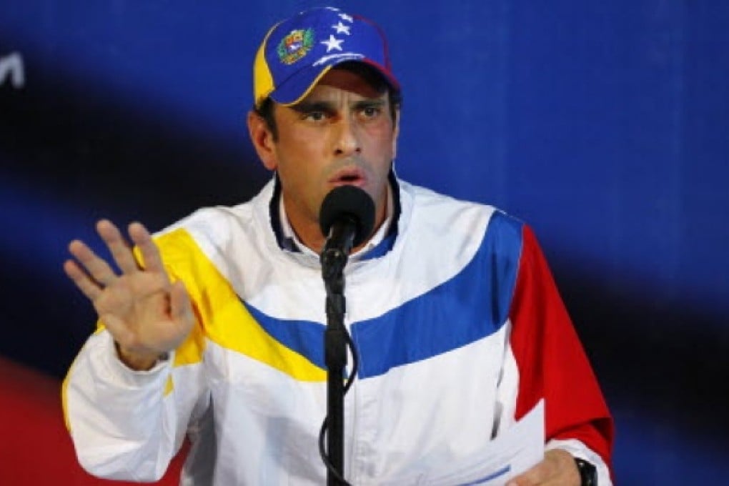 Venezuela's opposition leader Henrique Capriles. Photo: Reuters