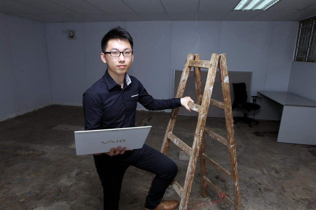Student Kent Tong launched a marketing firm at the age of 22. Photo: Edward Wong