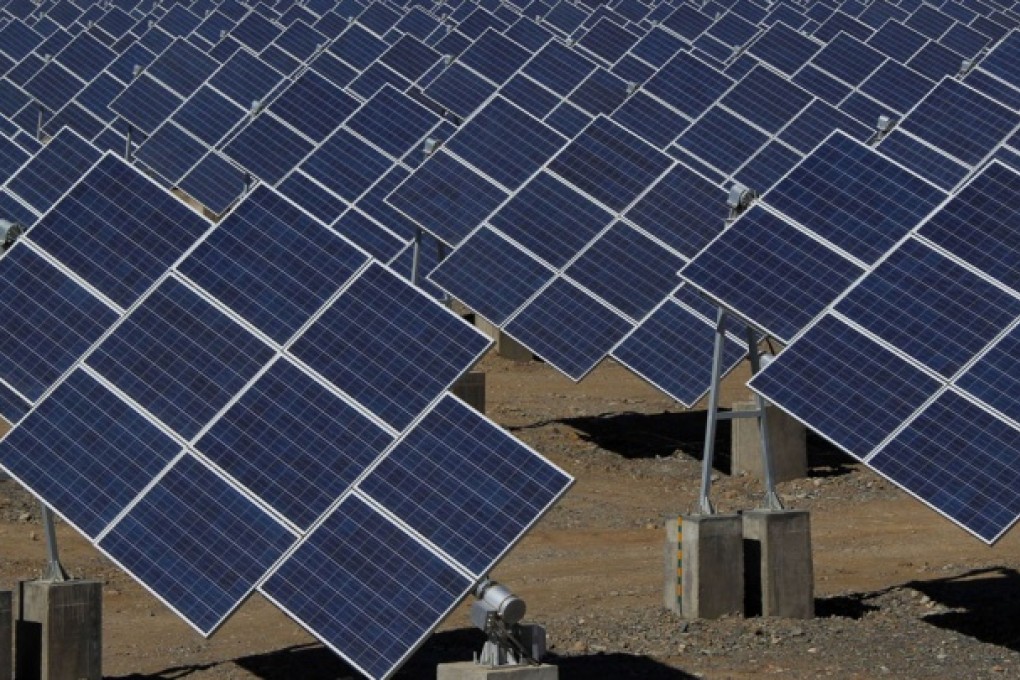 The EU plans to levy tariffs of as much as 67.9 per cent on solar panels from China. Photo: AFP